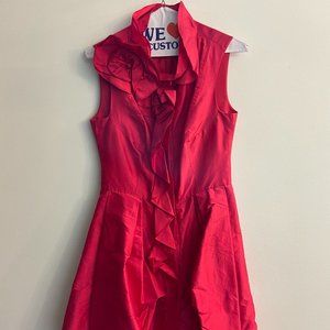 Rickie Freeman for Teri Jon Red Midi Dress